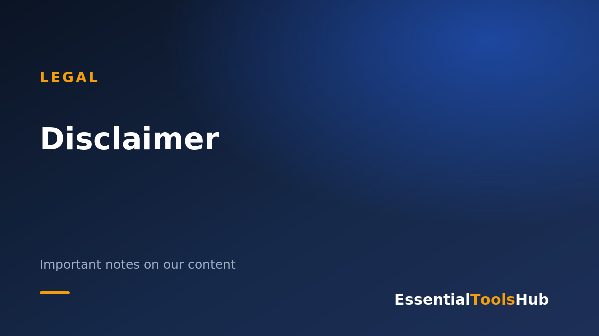 Disclaimer